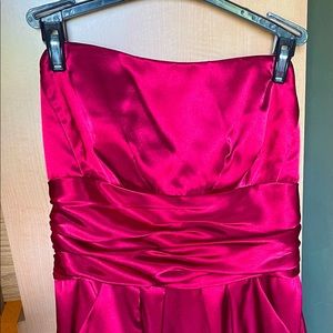 David’s Bridal Strapless Bridesmaids Dress w/Pockets